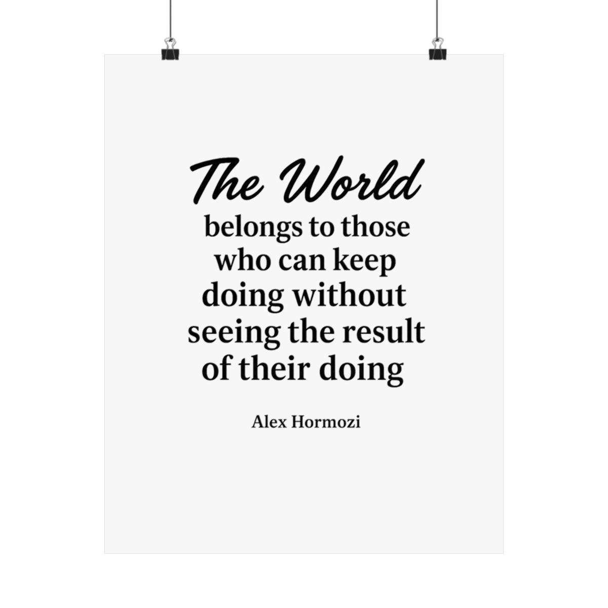 Alex Hormozi Quote Poster | Black & White Typography Wall Art - alternate angle 4, merchandise
