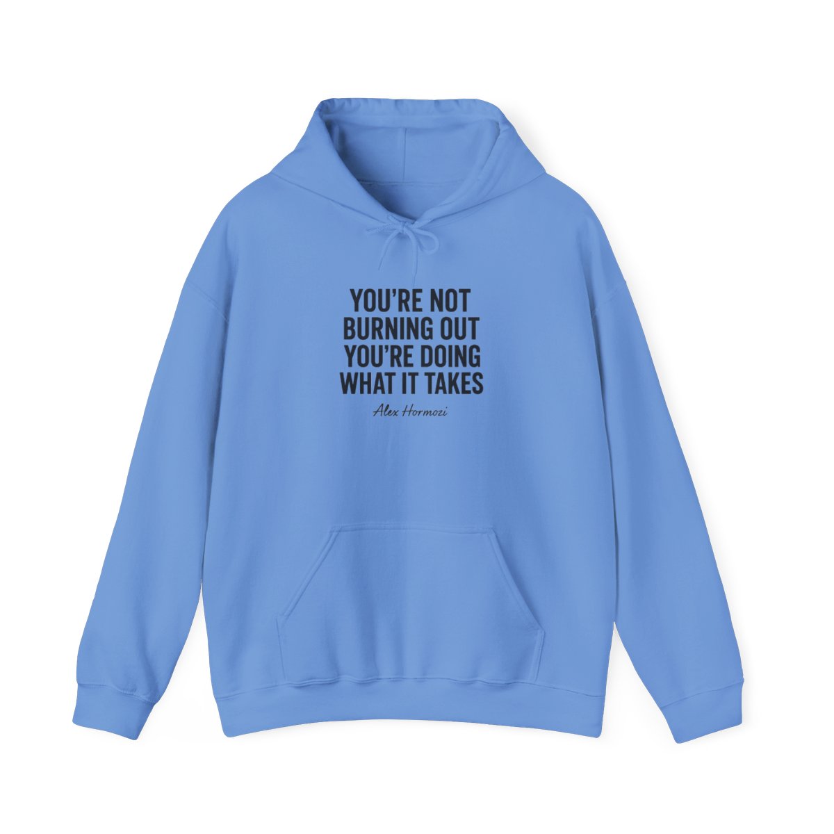 Alex Hormozi Burnout Hustle Quote Hoodie - alternate angle 5, merchandise
