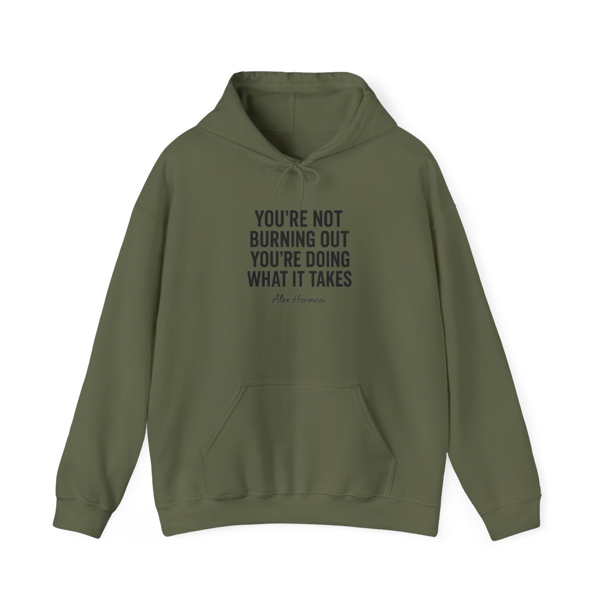 Alex Hormozi Burnout Hustle Quote Hoodie - alternate angle 4, merchandise