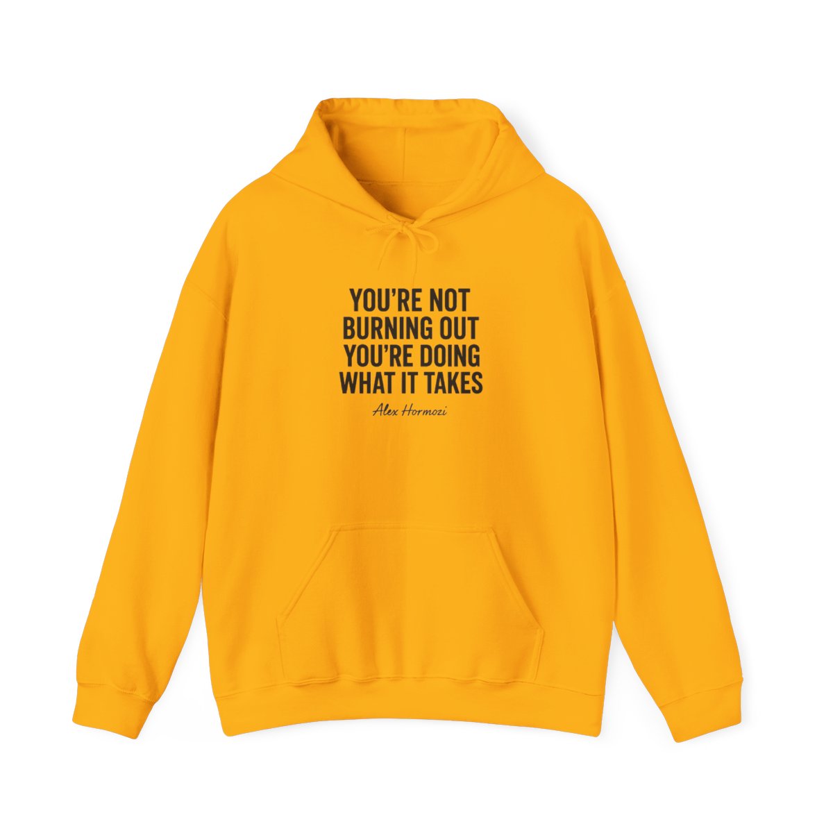 Alex Hormozi Burnout Hustle Quote Hoodie - alternate angle 3, merchandise