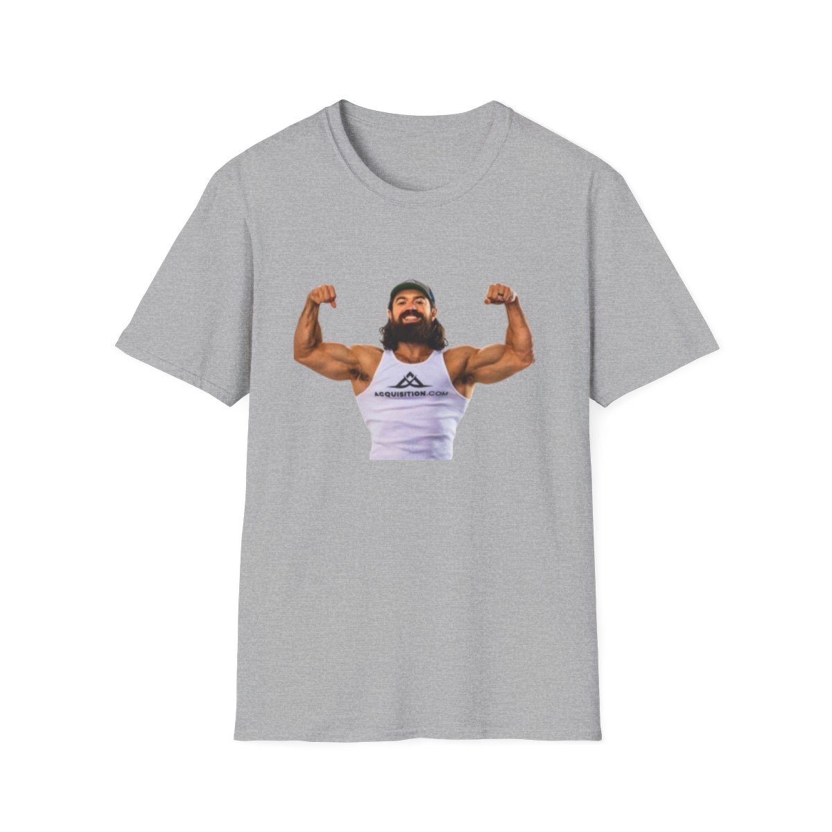 Bearded Bodybuilder Flexing T-Shirt | Muscle Gym Workout Graphic | Alex Hormozi - alternate angle 5, merchandise