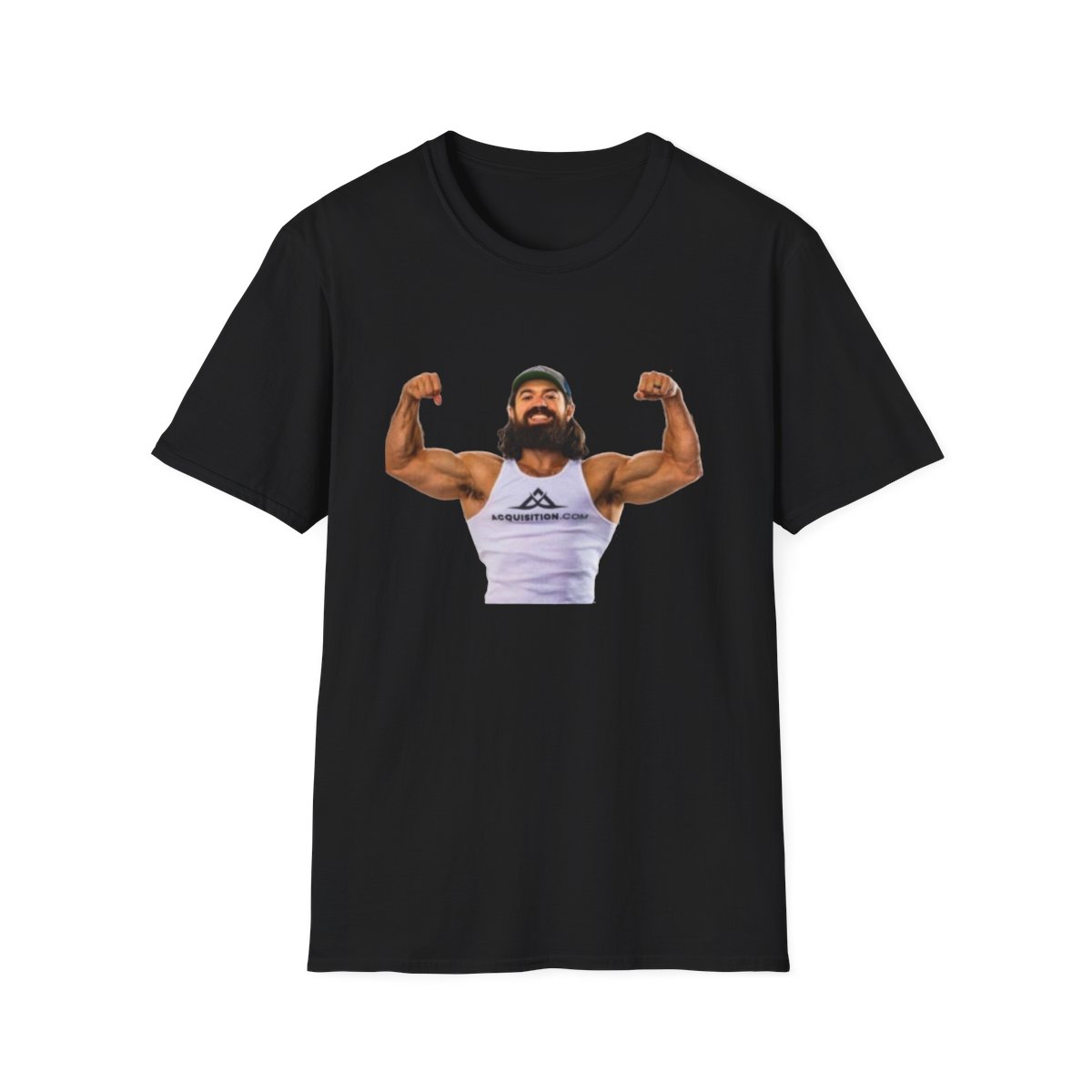 Bearded Bodybuilder Flexing T-Shirt | Muscle Gym Workout Graphic | Alex Hormozi - alternate angle 2, merchandise