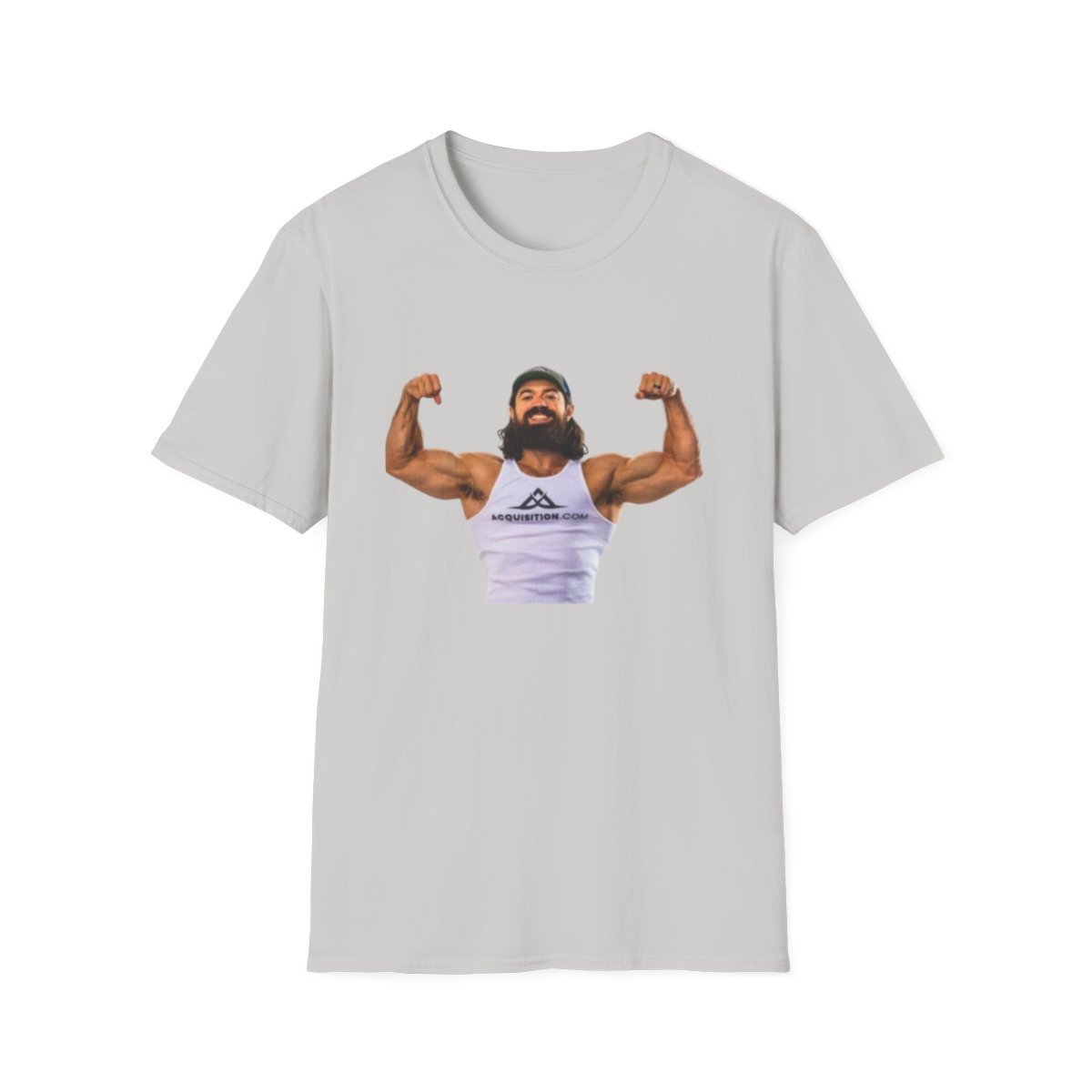 Bearded Bodybuilder Flexing T-Shirt | Muscle Gym Workout Graphic | Alex Hormozi - alternate angle 4, merchandise
