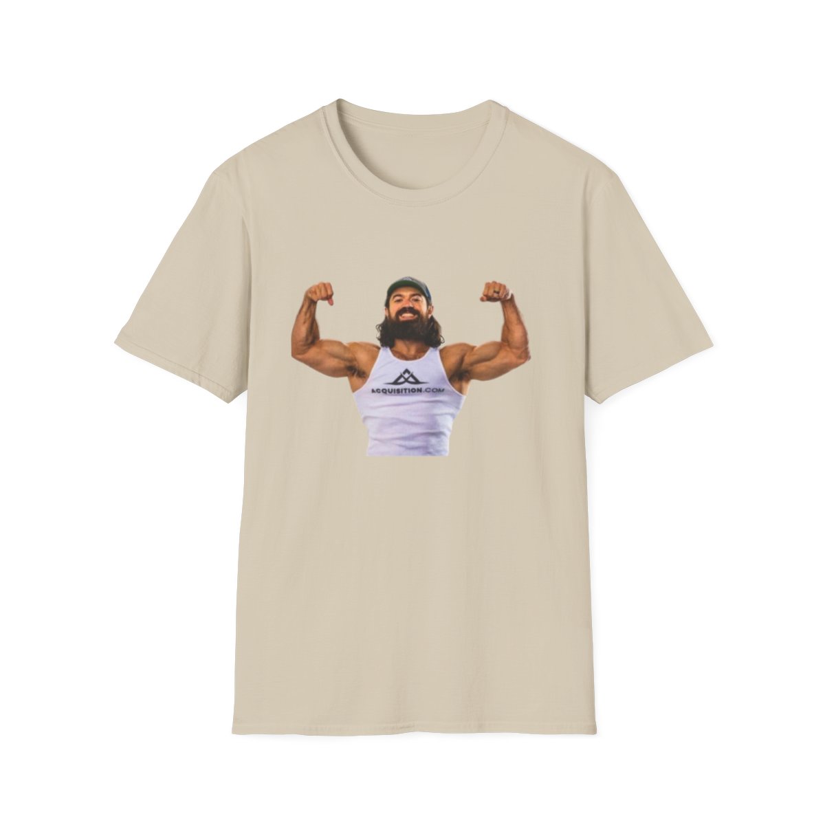 Bearded Bodybuilder Flexing T-Shirt | Muscle Gym Workout Graphic | Alex Hormozi - alternate angle 3, merchandise