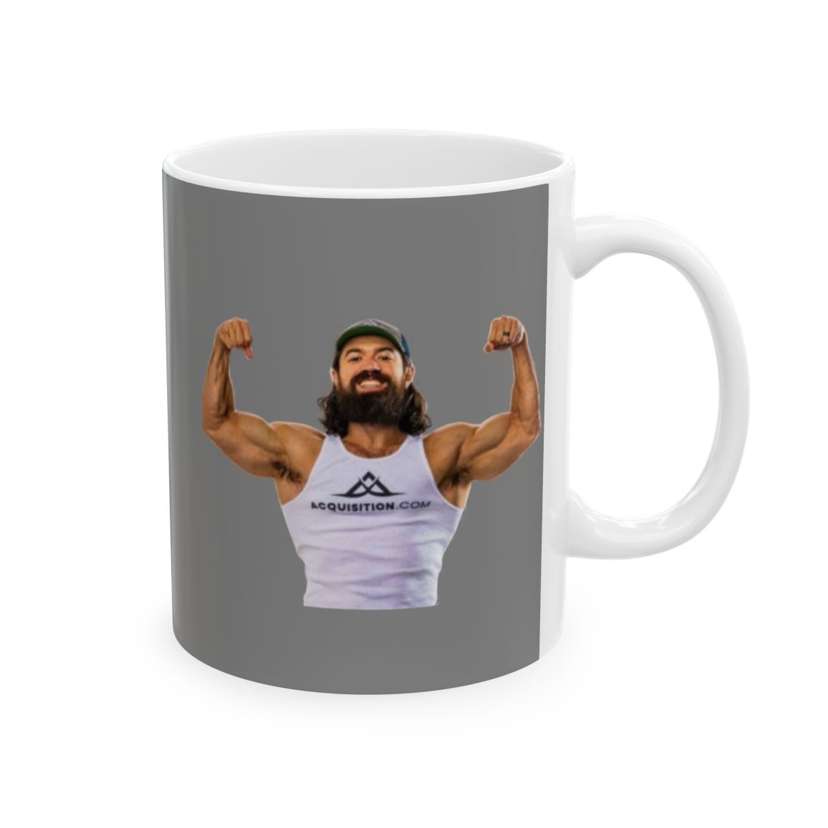 Flexing Muscle Arm Mug | Fitness Gym Motivation Coffee Cup | Alex Hormozi